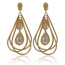 Fashion Africa Earrings for Women / Girl, Gold Color Arab Middle Eastern Je