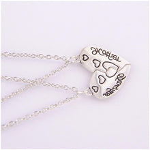 Silver Plated Mother Daughter Necklace Silver Heart Love Mom Necklaces & Pe