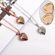 YYW Women Girl Mom Lover Gifts Gold color Locket Charm Necklace Weddings He