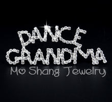 DANCE MOM Brooch Pins CHEER GRANDMA Large Rhinestone Brooch For Women Gift
