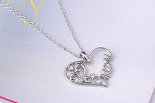2015 fashion heart shaped with MOM word pendant necklace for Mother's Day G