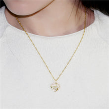 Almei 40% Off Double Heart 925 Sterling Silver Necklace For Women Mom Neckl