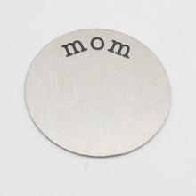 Panpan 22.5mm  316L Stainless steel  word "mom" plates for 30mm round locke