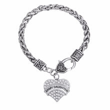 Lemegeton Charm Bracelet Crystal Memorial Heart  Bracelet ARMYBRAT / GIRL /