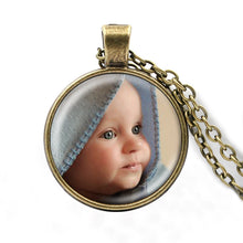 Personalized Photo Pendants Custom Necklace Photo of Your Baby Child Mom Da