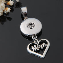 Fashion XL5001 5009 Charming Hearts Love MOM Metal snap Pendant necklace 50