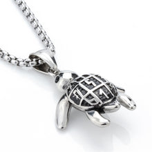 Turtle necklace for men women stainless steel pendant charm W chain jewelry