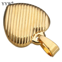 YYW Women Lover Mom Gifts New Punk Fashion Gold color Stainless Steel Heart