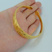 Anniyo Dubai Bangles for Women,Gold Color Africa Jewelry Ethiopian Arab Bra