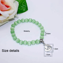 2016 Fashion silver plated heart mom beads bracelet elastic rope chain char