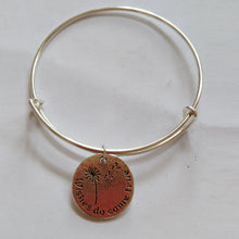 65mm Wishes do come true Dandelion bracelets bangles ,Adjustable Expandable