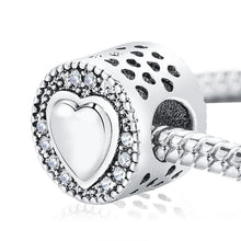 GAGAFEEL Love Heart Mom Letters Charm Beads Fit Pandora Original Bracelet N