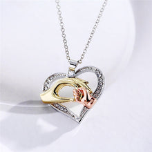 Fashion Baby Mother Hand Pendant Necklaces for Child Mom Daughter Rhineston