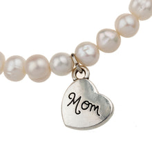 Silver plated freshwater real pearl bracelet for women pendant with letter