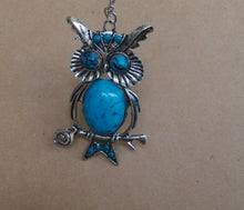 New Women Vintage Gold Silver Plated Rhinestone OWL Pendant Long Chain Neck