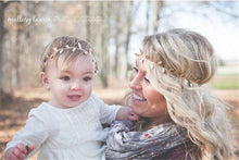 5set New Mom and Baby Gold Leaf Headband Set For Hair accessories Peace Oli