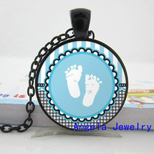 NS 00520 New Fashion Baby feet Neckalcce Baby feet Pendant Jewelry Gift for