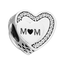 Fits Original Charm Bracelets 925 Sterling Silver Jewelry Tribute to Mom He
