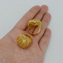 Anniyo Wedding Ring for Women,Gold Color Ethiopian Bride Jewelry/Africa Rin