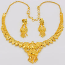 Adixyn NEW Dubai Jewelry Set High Quality Gold Color Necklace Earrings Set
