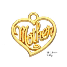 Skyrim 20Pcs Carved Word Mother Heart Charm Pendant  DIY Necklace Jewelry M