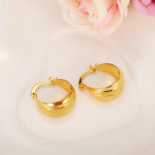 2pairs Africa Earrings for Women / Girl, Gold Color Dubai Earrings Arab Mid