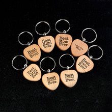 Wood keychain "best mom grandma gigi nana mimi girlfriend boyfriend ever;I