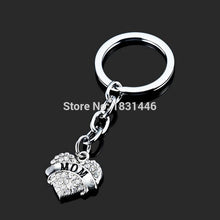 New Engraved MOM Keychain Key Rings Lovely Souvenir Personalized Full Cryst