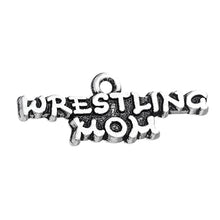 HAEQIS Alloy Letter Charms Wrestling Mom Vintage Message Word Charming Char