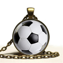 Soccer Ball Pendant Soccer Mom Jewelry Black White Gift for Sports Player G