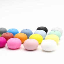100pc Abacus Beads Silicone Beads DIY Teething Necklace Safe Rubber Teether