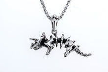Yacq dinosaur necklace pendant W chain stainless steel 316L charm jewelry g