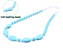 Food grade silicone beads necklace for mom to wear baby infant kids soft te