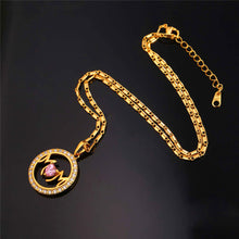 U7 Mothers Day Gift Mom Necklace Women Fashion Jewelry Silver/Gold Color Lu