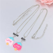 2017 Mom And Kids BFF Jewelry 2Pcs/ Set Best Friends Charms Cut love Letter