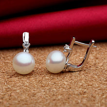 Sinya silver pearl jewelry set include 925 sterling silver earring pearl pe