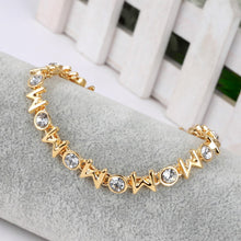Mother's Day Gifts Luxury Exquisite Silver Charm Bracelet Women Austria Cry
