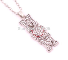 Mother's Day Gift 10pcs zinc Heirloom Finds Baseball Softball Mom Pave Crys