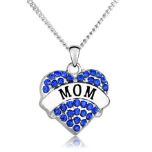 Cheap Love Heart Necklace Women DIY Crystal Mother Mom Necklaces & Pendants