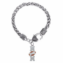 Skyrim aliexpress trending crystals football mom charm bracelet jewelry on