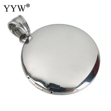 YYW 1 PC Lover Mom Gifts Stainless Steel Locket Photo Charm Pendants DIY fo