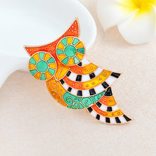 Bright colorful owl bird brooch Pins for sweaters Brooch Pins Coat Jacket B