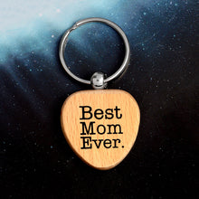 XIAOJINGLING Personalized Fashion Wooden Keyring Keychain Best Mom Ever Cha