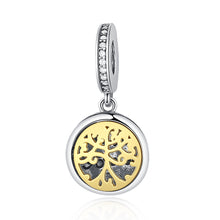 Authentic 925 Sterling Silver Charms Beads Forever Family Tree Mom Sister C