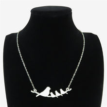 Q1442 14 5 Free Shipping silver Alloy Women Girls Jewelry Animal Multi Bird
