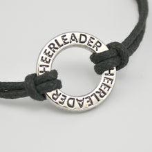 Lemegeton Simple Design Black Wax Cord Cheerleader /Dance/ Cheer Mom Word R