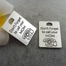 20pcs/lot Jewelry Accessories Ancient silver lettering Don't Forget to call