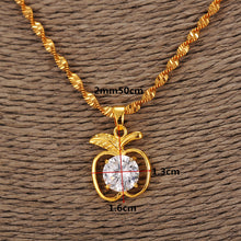 Mothers Day Gift Mom Necklace Women Fashion Jewelry Gold Luxury CZ Crystal