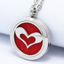 2017 New Round Silver Heart of MOM 30mm Aromatherapy / Essential Oils Stain