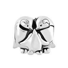 slide charm  Free shipping Mom and Dad and Penguin Baby charm beads fit Pan